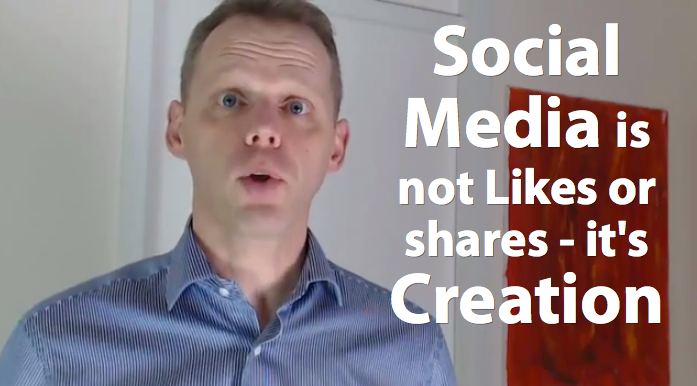 Social Media is about creation